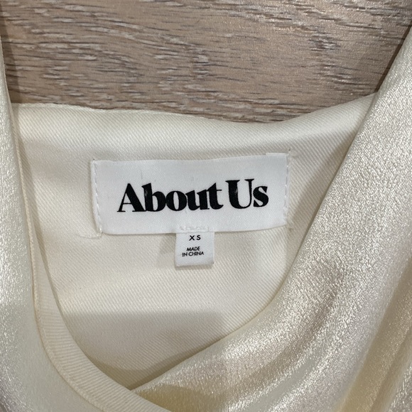 About Us Coco High Slit Maxi Dress in White - Picture 3 of 3